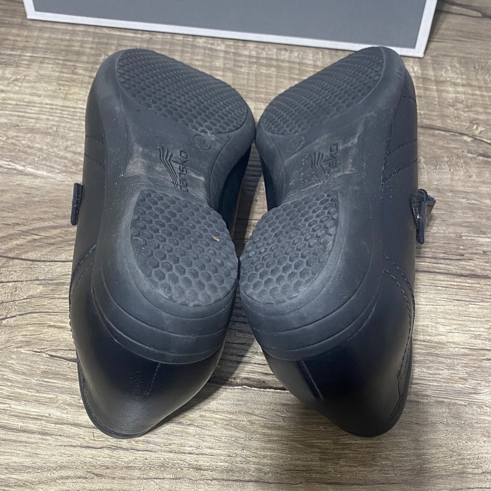 Dansko Black Leather Loafers - Picture 8 of 9